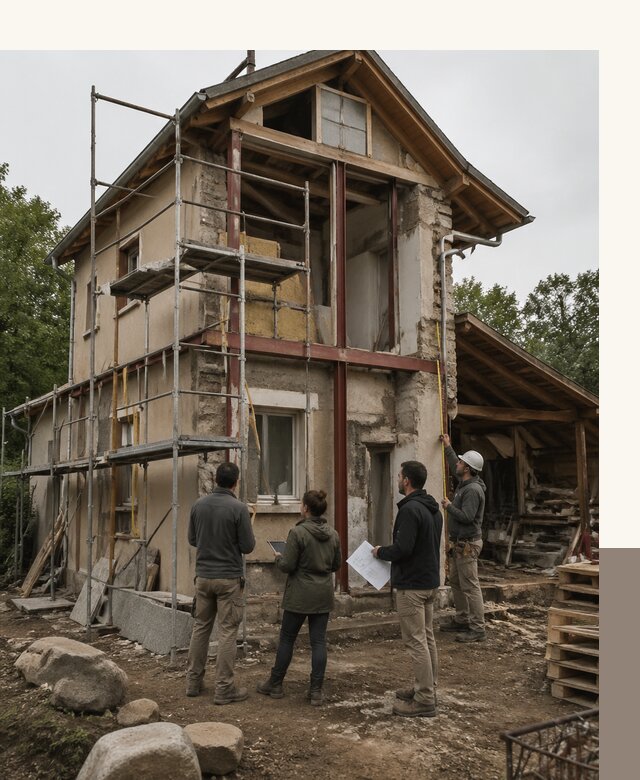 Реконструкция загородного дома под ключ в Кольчугине от бюро